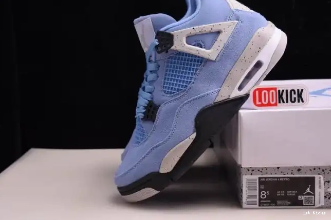 1st Kicks JORDAN 4 AIR CT8527-400 Blue University 0519